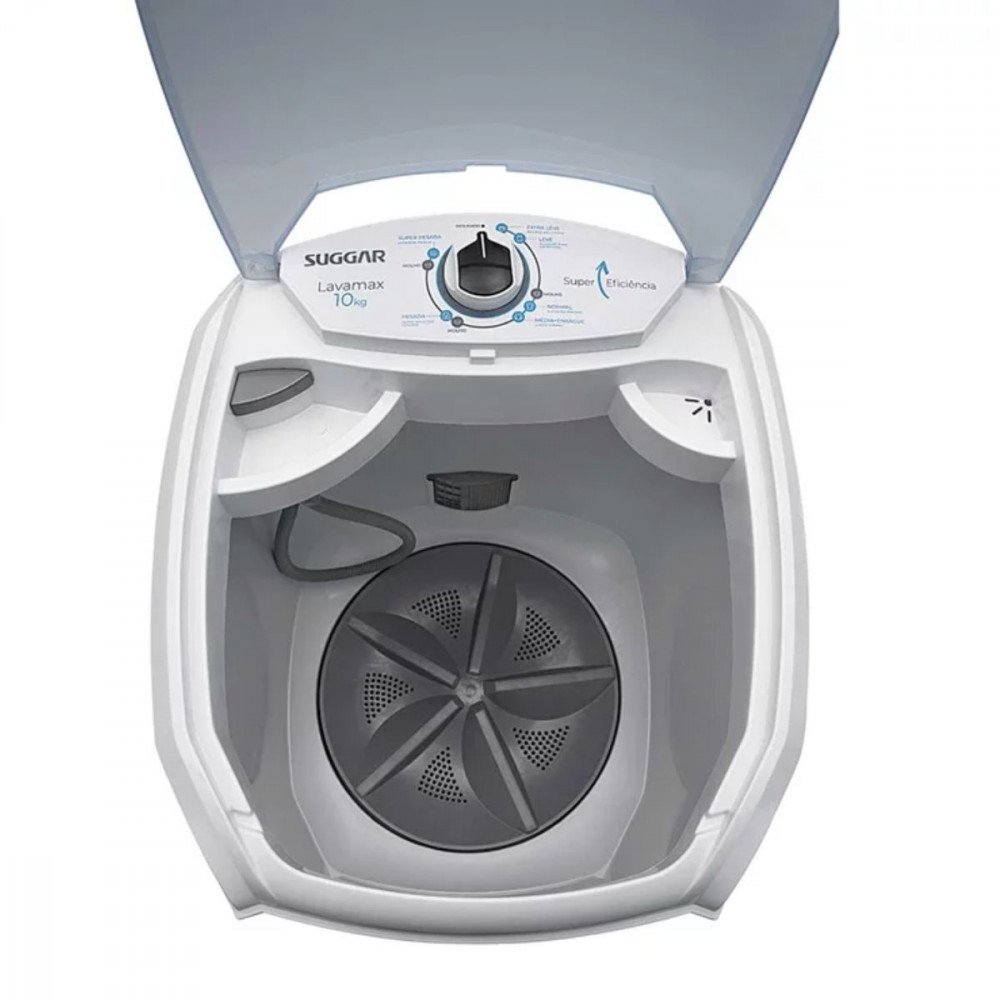 Lavadora de Roupa 10 Kg Branco Lavamax Suggar - 110v - Lx1001br