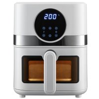 Air Fryer Fritadeira Elétrica Digital Extream 4,3L Branco com Prata, 220v