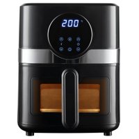 Air Fryer Fritadeira Elétrica Digital Extream 4,3L Preto e Prata, 220v