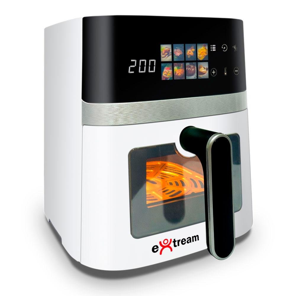 Air Fryer Fritadeira Elétrica Extream 5,5Litros Branco, 127v