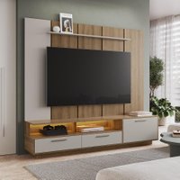 Home Rack e Painel Para Tv com iluminação LED Ravenna Arenas