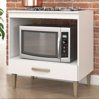 Balcão de Cozinha 80 Cm Suprema 1 Gaveta Branco - Fellicci