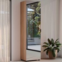 Sapateira Versa Home 1 Porta 5 Prateleiras com Espelho Freijó - Telasul Sapateira Versa Home 1 Porta 5 Prateleiras com Espelho Freijó - Telasul