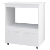 Balcao Multiuso Forno 2P 75 cm Angela Branco Mobbs