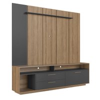 Home Rack E Painel Para Tv Até 75 Polegadas Com Iluminação