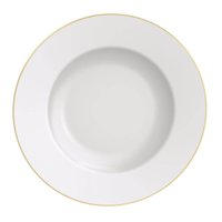 Prato Pão Tramontina Elisa em Porcelana 17cm Borda Dourada