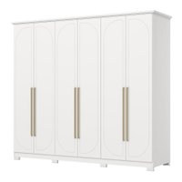 Guarda Roupas Casal 6 Portas 6 Gavetas Americano Tulipa
