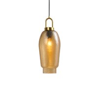 Lustre Pendente Skylight Antiq 4094 46cm E27 Bivolt Dourado e Âmbar