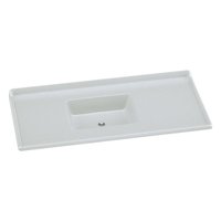 Pia de Cozinha Mármore Sintético 120x55cm Multimóveis CR20479 Off White