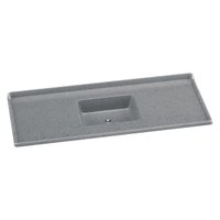Pia de Cozinha Mármore Sintético 140x55cm Multimóveis CR20480 Cinza