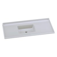 Pia de Cozinha Mármore Sintético 120x55cm Multimóveis CR20479 Gelo