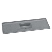 Pia de Cozinha Mármore Sintético 160x55cm Multimóveis CR20482 Cinza