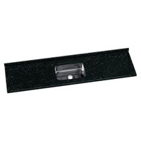 Pia de Cozinha Mármore Sintético 199x55cm com Cuba Aço Inox Multimóveis CR20477 Preto
