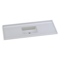 Pia de Cozinha Mármore Sintético 140x55cm Multimóveis CR20480 Gelo