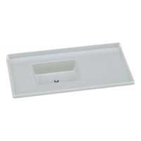 Pia de Cozinha Mármore Sintético 100x53cm Multimóveis CR20478 Off White Pia de Cozinha Mármore Sintético 100x53cm Multimóveis CR20478 Off White