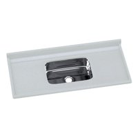Pia de Cozinha Mármore Sintético 120x55cm com Cuba Aço Inox Multimóveis CR20472 Off White
