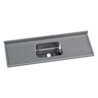 Pia de Cozinha Mármore Sintético 150x55cm com Cuba Aço Inox Multimóveis CR20474 Cinza