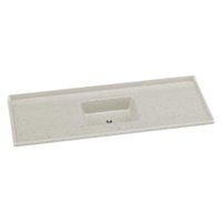 Pia de Cozinha Mármore Sintético 150x55cm Multimóveis CR20481 Travertino