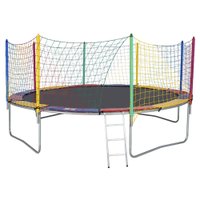 Cama Elástica 4,40m 4 Pés ChicoPlay Lona Preta