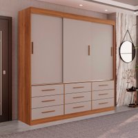 Guarda Roupa Casal New Star 3 portas e 9 gavetas Sallêto