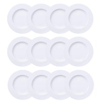 12 Pratos Pão Café da Manhã Lanche Porcelana Branco 17cm Maria Augusta Tramontina