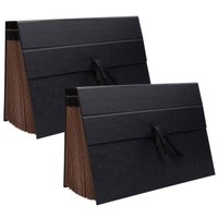 Kit 2 Pastas Sanfonadas com Divisórias A-Z para Arquivo Docu Kit 2 Pastas Sanfonadas com Divisórias A-Z para Arquivo Docu