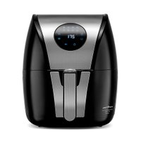 Fritadeira Elétrica Britânia Air Fryer Digital Inox 5L BFR41PI Preta / Inox 127V