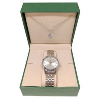 Kit Relógio Feminino Tuguir Analógico 9182B - Prata