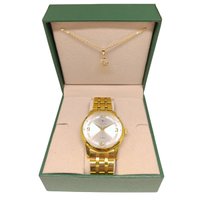 Kit Relógio Feminino Tuguir Analógico 2132 - Dourado