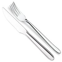 Jogo Garfos e Facas Churrasco Inox 120pçs Restaurante Buffet Brinox Turim Talheres