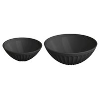 Kit 2 Tigelas Plástico Saladeiras 400ml e 1L Uz Cozinha Sorvete Cereais Salada Pipoca Mesa Posta