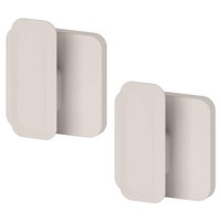 Kit 2 Ganchos de Parede Adesivo Cabideiro 8,5cm Porta Toalha Ganchinhos Pendurar OU Eleve Bege