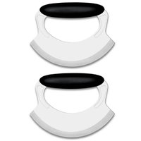 Kit 2 Cortadores de Pizza Pluss Inox 16,5cm Precision Preto Brinox Carnes Massas Legumes