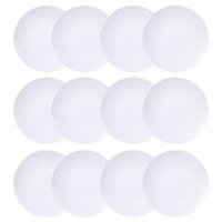 Jogo 12 Pratos Fundos Porcelana Branco 21cm Leonora Leve Cupê Sopas Caldos Massas Risotos Tramontina