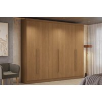 Guarda Roupa Casal 6 Portas e 3 Gavetas T580 Canela - Kappesberg