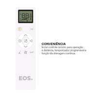 Ar-Condicionado Portátil Inverter 14000 BTUs EOS Slim Quente e Frio EAP14IQF 220V