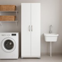 Armário Multiuso Ditália 2 Portas DM-579 cor:branco