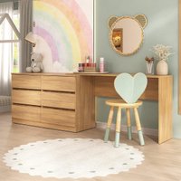 Penteadeira Infantil 231,5cm com 6 Gavetas Flex Multimóveis MP4403