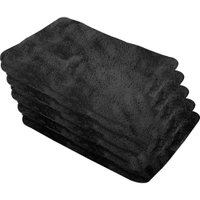Toalha 30X40Cm 200Gsm Microfibra Preta 5Pc Vonder