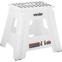 Banqueta Plástica Dobrável 360Mm Transparente Vonder