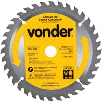 Lâmina Serra Circular Videa 185X20X36D Vonder