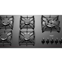 Cooktop 5 Bocas Dako Diplomata Mesa  de Vidro Preto Bivolt