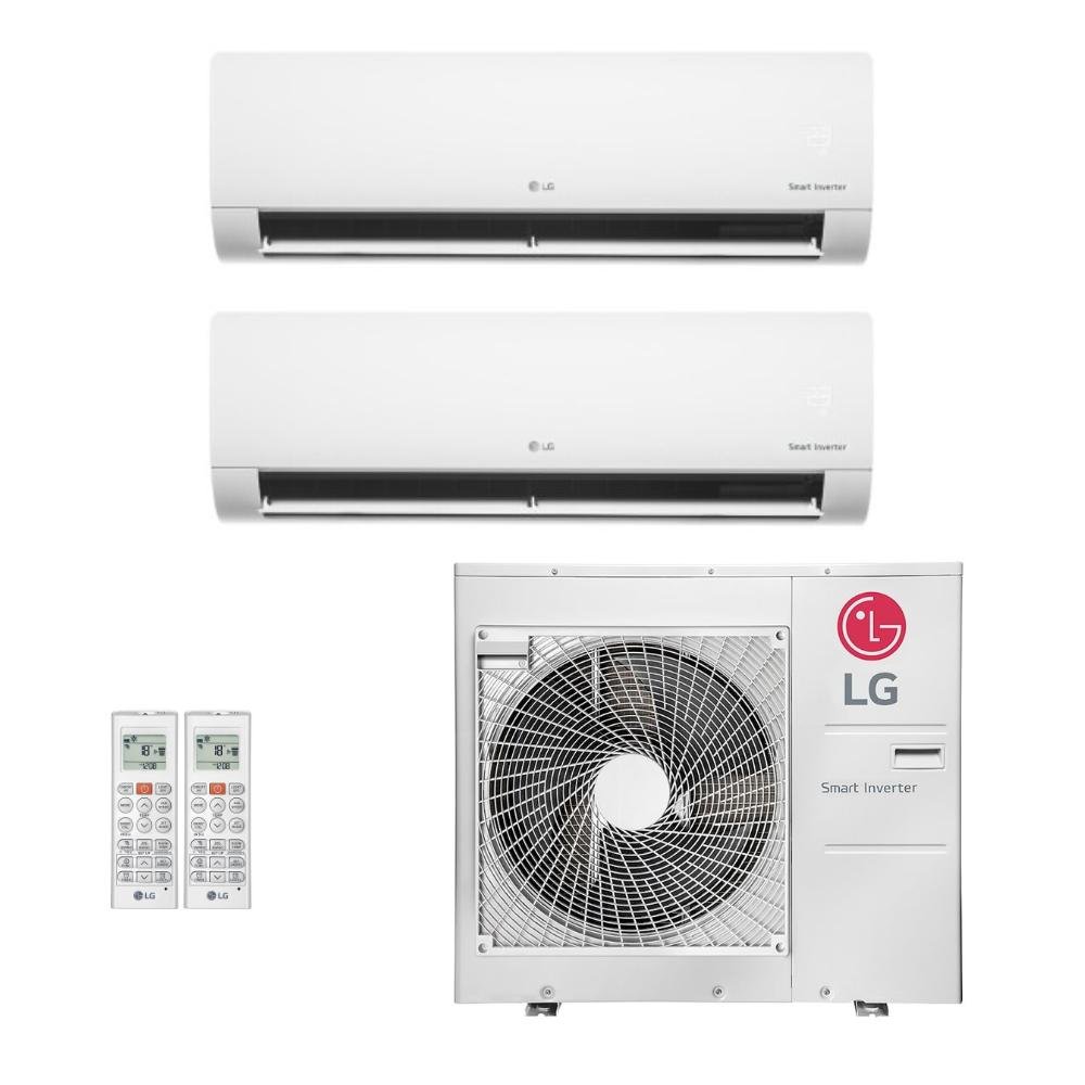 Ar Condicionado Multisplit Bi 36000 Btu(2x18000) Quente/frio - Inverter - LG - 220v - Amnw18gska1 / A5uw36gfa2