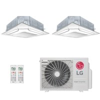 Ar-Condicionado Multi Split Inverter LG 18.000 (2x Evap Cassete 4 Vias 9.000) Quente/Frio 220V R-410a