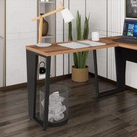 Mesa de Escritório Auxiliar 90cm Multimóveis CR25306 Sevilha/Preto