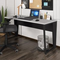 Escrivaninha Mesa de Escritório 150cm Multimóveis CR25329 Cinza/Preto