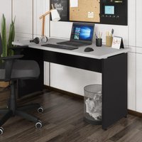 Escrivaninha Mesa de Escritório 135cm Multimóveis CR25315 Cinza/Preto