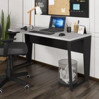 Escrivaninha Mesa de Escritório 135cm Multimóveis CR25328 Cinza/Preto