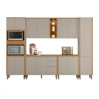 Cozinha 6 Pe&ccedil;as Balc&atilde;o com Tampo e Torre Quente Allure Linea Brasil