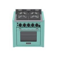 Fogao a Gas de Embutir 4 Bocas Venax Temis Verde 127V